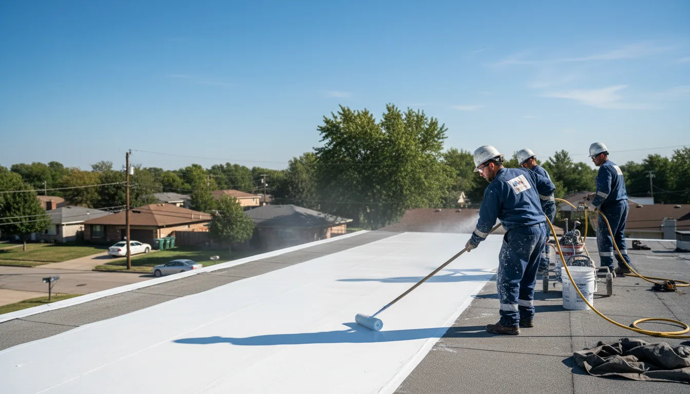 Commercial roof coating in Somersville, CT near me